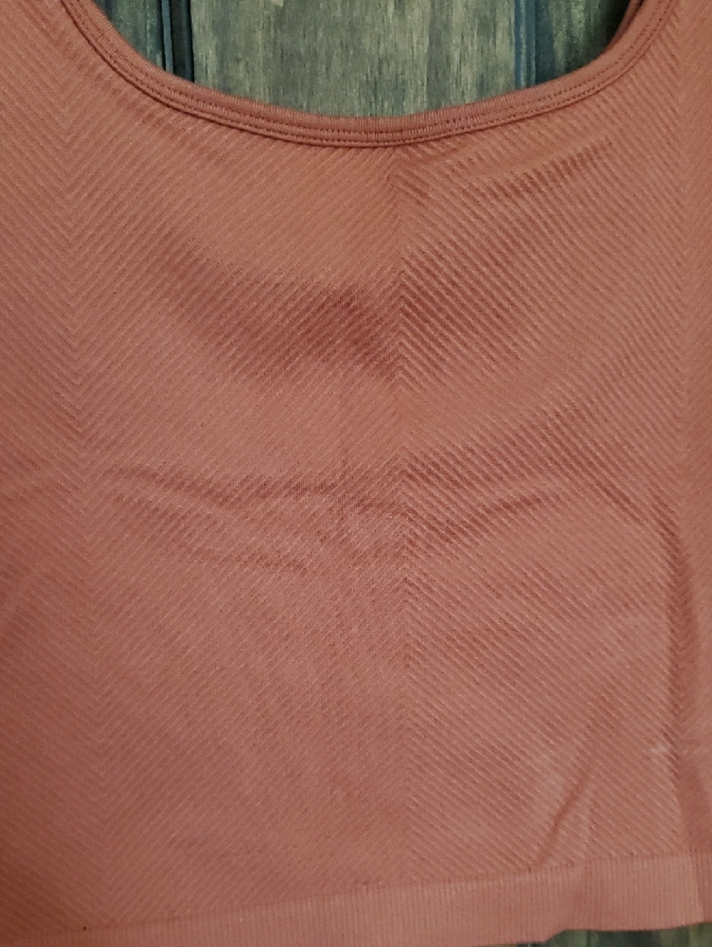 Maurices Ribbed Scoop Tank in Rust Orange - Picture 2 of 4